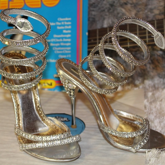 Goldsilver Metallic Spiral Snake Wrap 